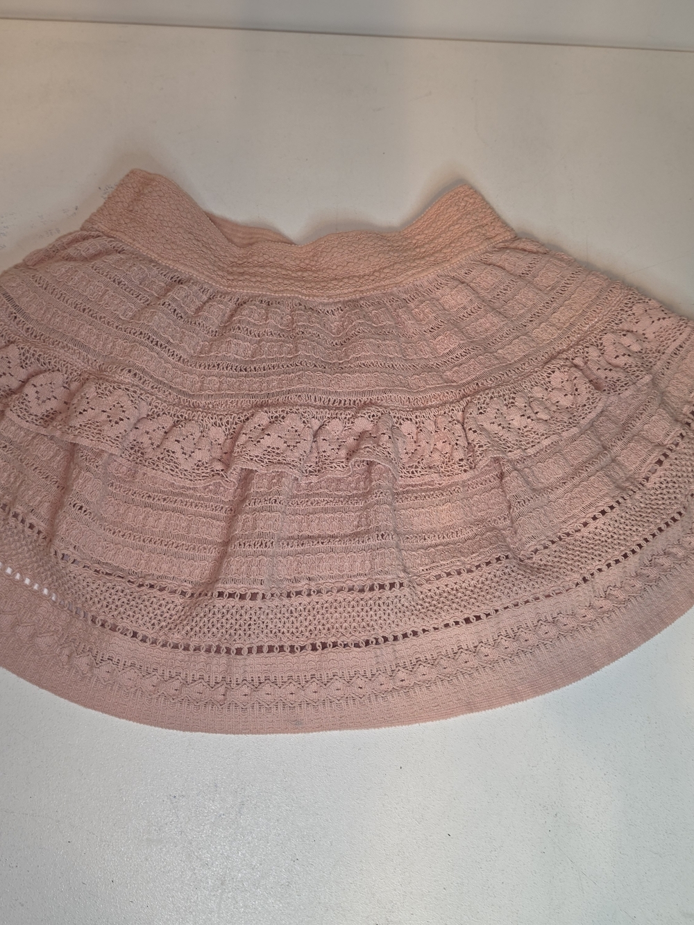 aerie Blush Pink Crochet Circle Skirt